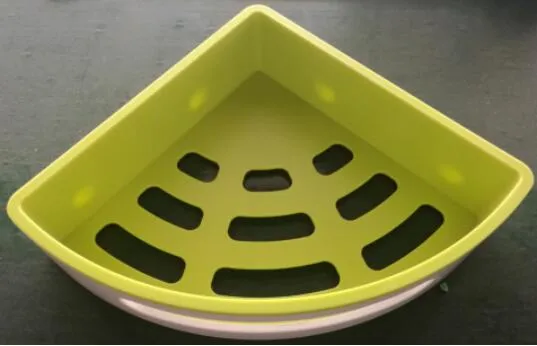 ABS plastmasas trīsstūrveida dušas grozs